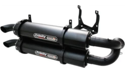 LIMITED QUANTITY Trinity Racing Stage 5 Slip On Mufflers For Can-Am Maverick X3 Turbo R 900 4x4 - Cerakote Black