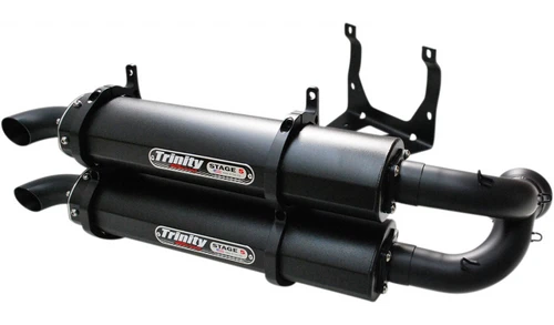 LIMITED QUANTITY Trinity Racing Stage 5 Slip On Mufflers For Can-Am Maverick X3 Turbo R 900 4x4 - Cerakote Black 1 LIMITED QUANTITY Trinity Racing Stage 5 Slip On Mufflers For Can-Am Maverick X3 Turbo R 900 4x4 - Cerakote Black