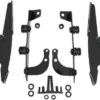Memphis Shades Batwing Windshield Mounting Kit For Phantom '10-Up-Black FAIRING AND WINDSHIELD NOT INCLUDED