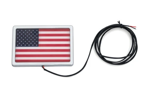 Kuryakyn Universal Freedom Flag L.E.D. Light Kit - Chrome Or Black Frame 3 Kuryakyn Universal Freedom Flag L.E.D. Light Kit - Chrome Or Black Frame - Image 3