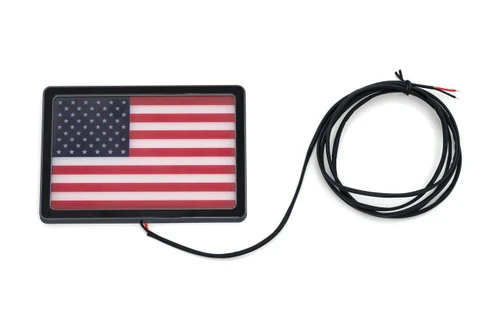 Kuryakyn Universal Freedom Flag L.E.D. Light Kit - Chrome Or Black Frame 4 Kuryakyn Universal Freedom Flag L.E.D. Light Kit - Chrome Or Black Frame - Image 4