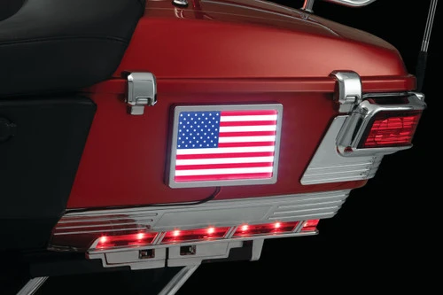 Kuryakyn Universal Freedom Flag L.E.D. Light Kit - Chrome Or Black Frame 2 Kuryakyn Universal Freedom Flag L.E.D. Light Kit - Chrome Or Black Frame - Image 2