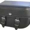 Boss Bags #34 Model Basket Weave Style W/ A Braided Lid Valence For Harley Models