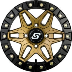 Sedona Wheel And Tire Kit For Polaris Ranger EV 4x4 [Midsize] Rock-A-Billy Tire/Split 6 Beadlock Wheel 14X7 4/156 4+3 (+5MM) Bronze (Sold Each, One Wheel And Tire Per Kit) -Motorcycle Accessories Store 570 1343.2 36090.1677175960