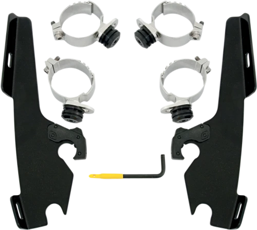 Memphis Shades Batwing Windshield/Fairing Mounting Kit For Fury 1300-Black FAIRING AND WINDSHIELD NOT INCLUDED 1 Memphis Shades Batwing Windshield/Fairing Mounting Kit For Fury 1300-Black FAIRING AND WINDSHIELD NOT INCLUDED