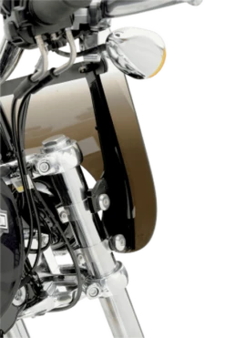 Memphis Shades Batwing Windshield Mounting Kit For Road Kings '96-13 (EX.FLHRS)-Adjustable, Black FAIRING AND WINDSHIELD NOT INCLUDED