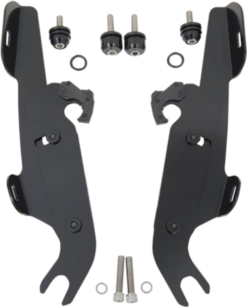 Memphis Shades Batwing Fairing Mounting Kit For Certain Softails WITH A Lightbar FAIRING AND WINDSHIELD NOT INCLUDED - Black
