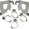 Memphis Shades Cafe Fairing Mounting Kit For '06-13 FXD/FXDC/FXDL/FXDB/FXD135 - Polished CAFE FAIRING SOLD SEPARATELY