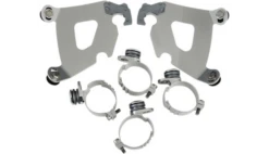 Memphis Shades Cafe Fairing Mounting Kit For '06-13 FXD/FXDC/FXDL/FXDB/FXD135 - Polished CAFE FAIRING SOLD SEPARATELY