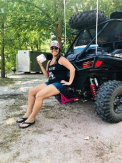 Motorcycle Accessories Store 16 TAB Performance Shit N Split Toilet Seat For ATV/UTV Models With 1.25 Inch Hitch Receiver