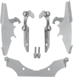 Memphis Shades Batwing Windshield Mounting Kit For Ace 750 Deluxe '98-03-Polished FAIRING AND WINDSHIELD NOT INCLUDED