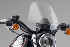 National Cycle Gladiator Windshield For FXD/FXDX '95-04 Light Tint W/ Wrinkle Black Hardware