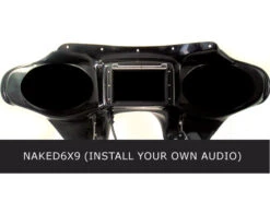 Hoppe Naked Fairing With 6x9 Speaker Cutouts For '84-17 Harley Davidson Fatboy Models FLSTF [No Audio Installed]