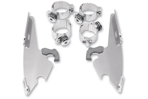 Memphis Shades Fats/Slim Quick-Release Windshield Hardware For FLSTF '90-17 WITH OEM LIGHTBAR 1 Memphis Shades Fats/Slim Quick-Release Windshield Hardware For FLSTF '90-17 WITH OEM LIGHTBAR