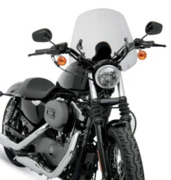 Memphis Shades Handlebar Mount Windshield -Shooter Style For Harley Models With 7/8-1" Bars